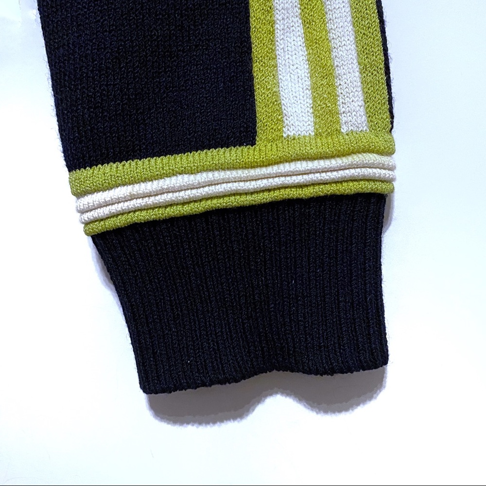 St. John Navy and Yellow Sweater - Picture 3 of 12